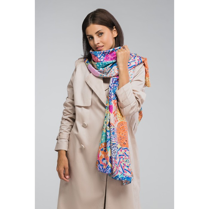 Палантин "Майра" , размер 70 х 180 см, цвет бирюзовый