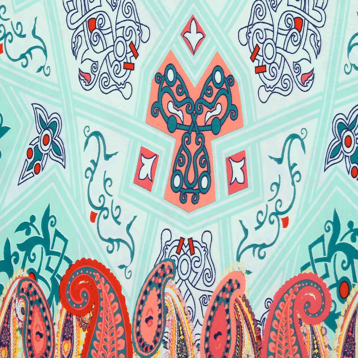 Палантин "Пинар" , размер 70 х 180 см, цвет зелёный