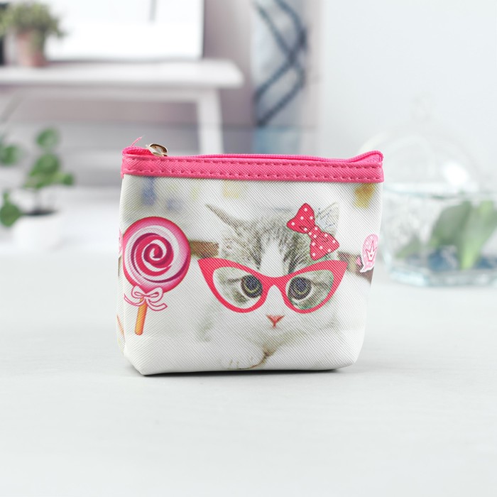 Кошелёк женский, отдел на молнии, цвет розовый