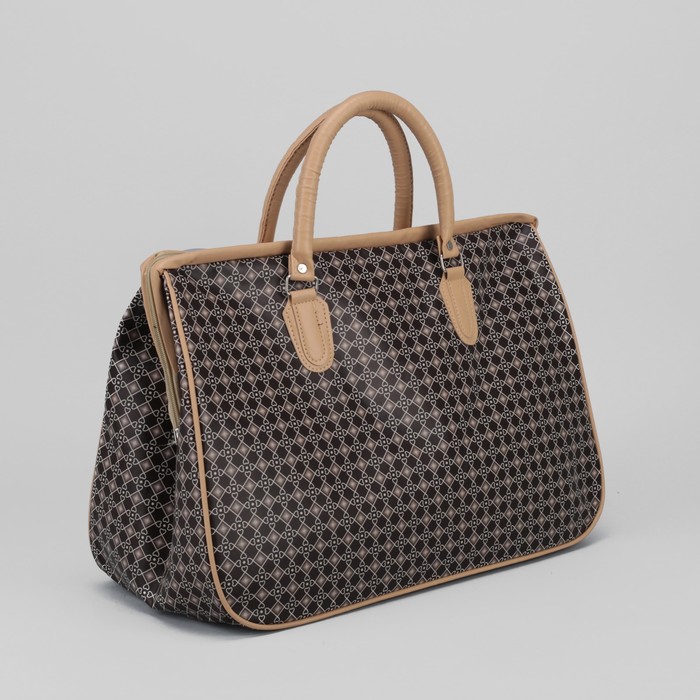 Сумка дорожная «Путешествие», отдел на молнии, молочный