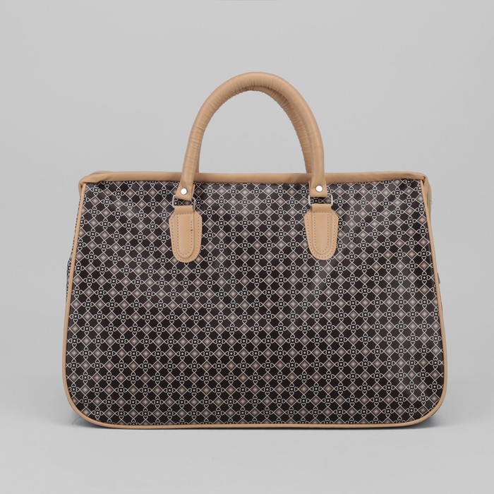 Сумка дорожная «Путешествие», отдел на молнии, молочный