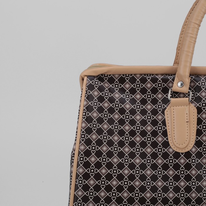 Сумка дорожная «Путешествие», отдел на молнии, молочный