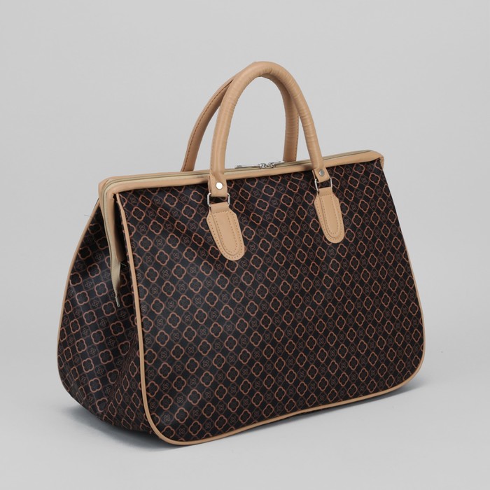 Сумка дорожная «Отдых», отдел на молнии, цвет коричневый