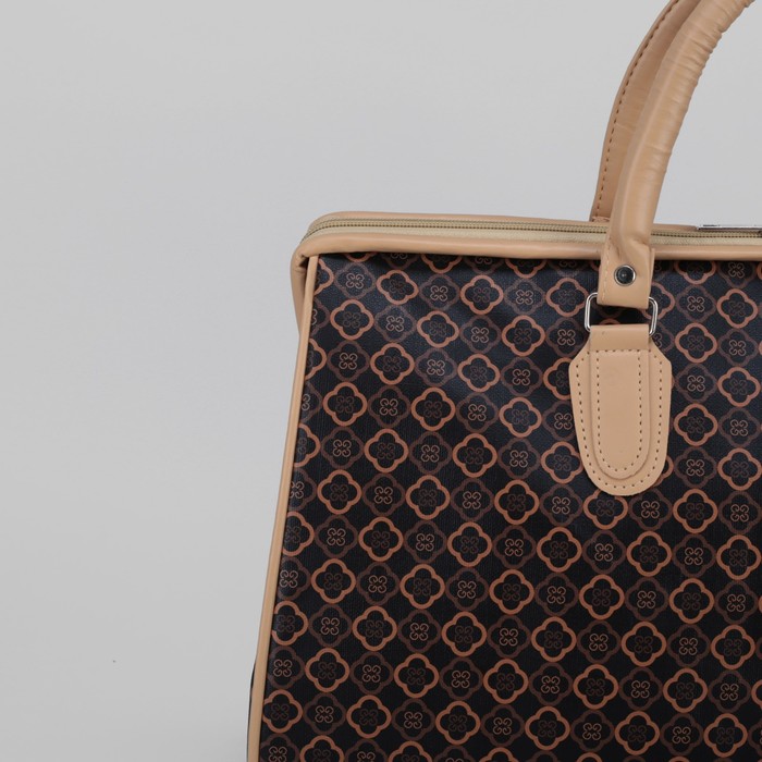 Сумка дорожная «Отдых», отдел на молнии, цвет коричневый