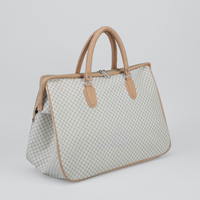 Сумка дорожная «Отдых», отдел на молнии, цвет бежевый