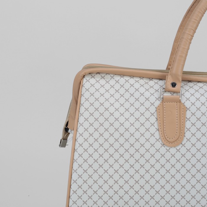 Сумка дорожная «Отдых», отдел на молнии, цвет бежевый