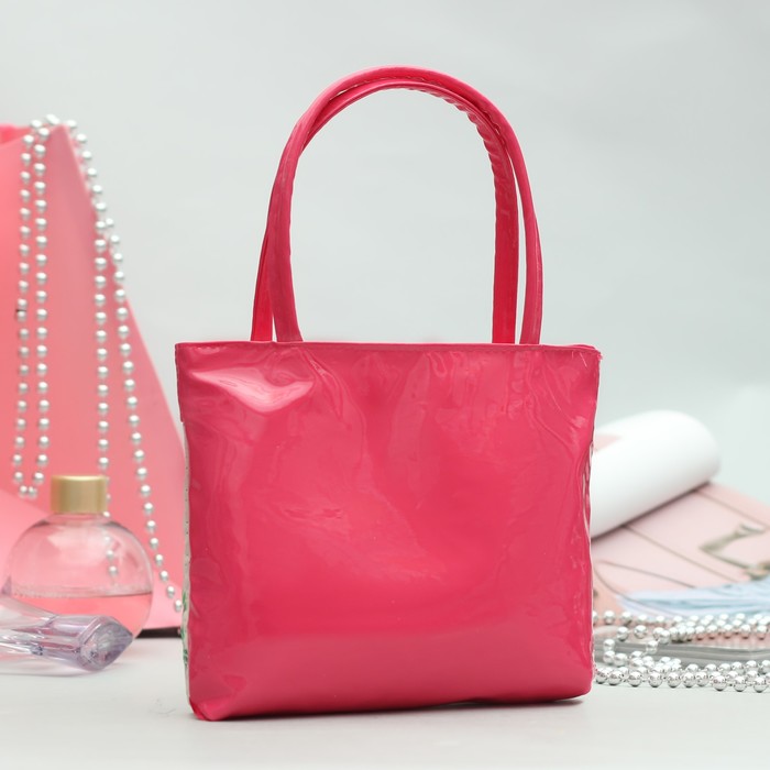 Сумка детская «Парочка», отдел на молнии, 2 ручки, цвет малиновый