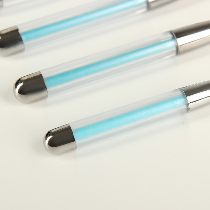 Набор столовых приборов "Карамель", 4 предмета, толщина 1 мм, цвет голубой