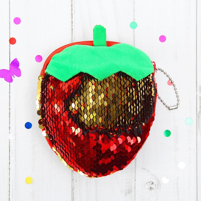 Мягкий кошелёк "Ягодка" хамелеон