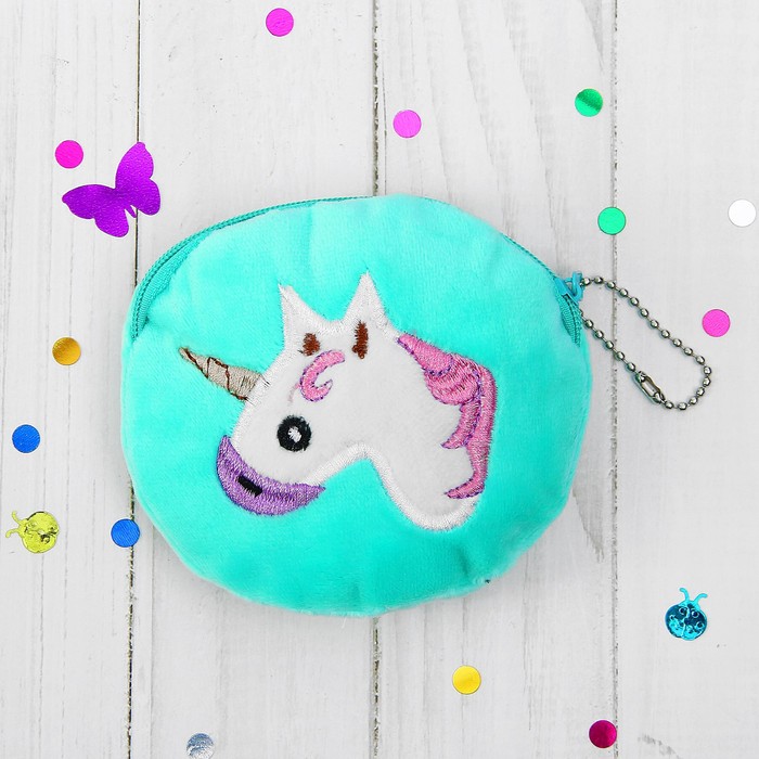 Мягкий кошелёк "Единорожка", цвета МИКС, 10 см