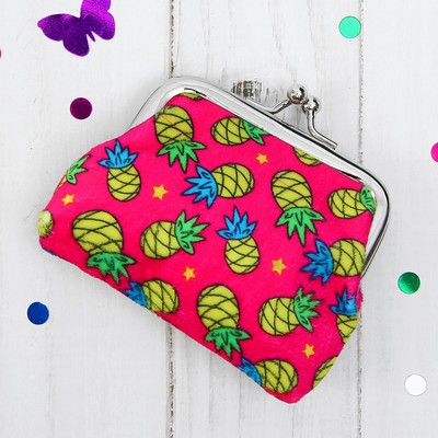 Кошелёк детский "Ананасики", 9 х 7 см