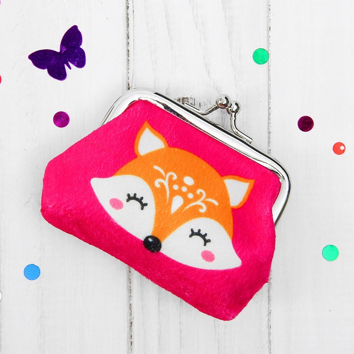 Кошелёк детский "Лисичка", 9 х 7 см