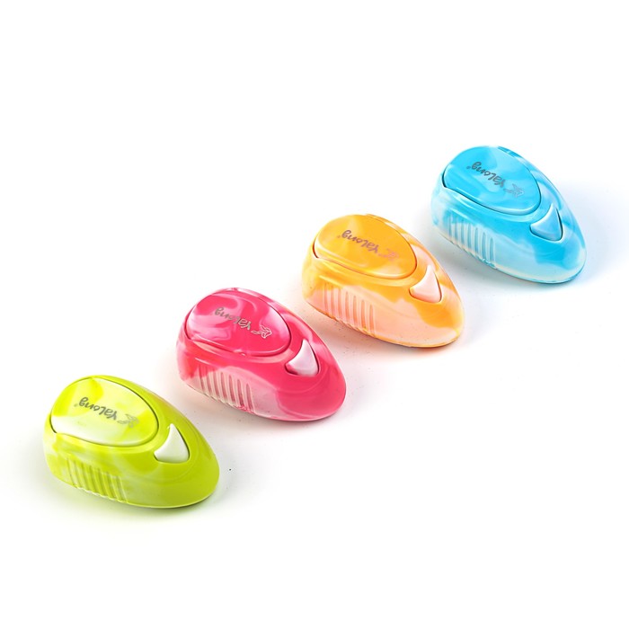 Точилка с контейнером открывающимся кнопкой Yalong Офиc МИКС