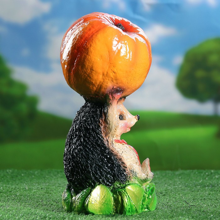 Садовая фигура "Ежик с тыквой" 28х15см