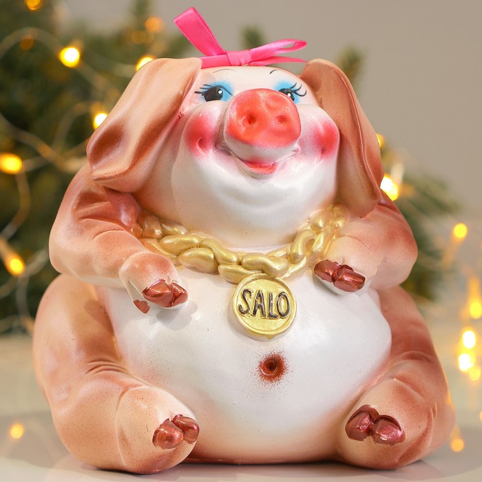 Копилка "Свинья - сало" 23см