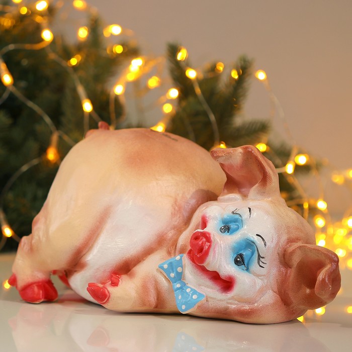 Копилка "Свинья с бабочкой" 32х16см