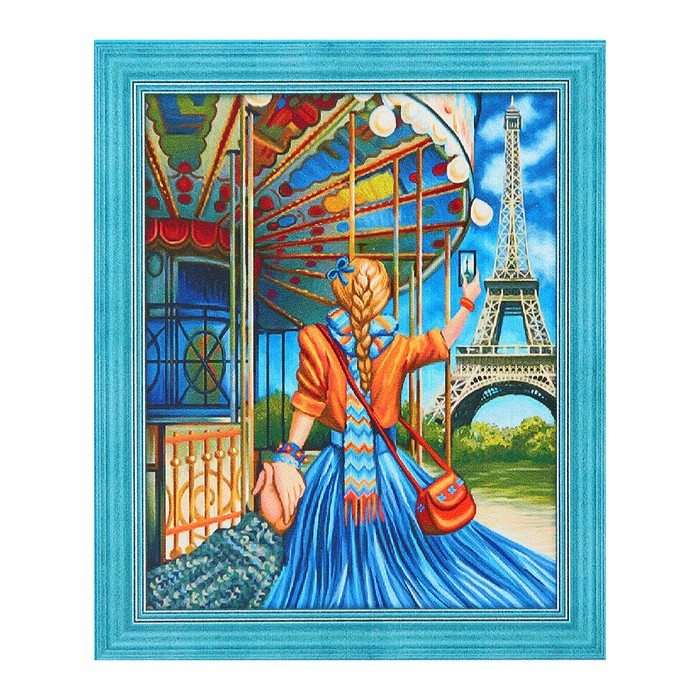 Картина стразами "Следуй за мной "Париж"