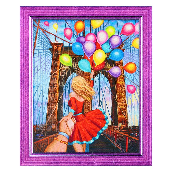 Картина стразами "Следуй за мной "Бруклин"