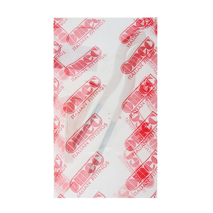 Кронштейн формованый для алюминиевых радиаторов, OMEC, 170х7 мм, дюбель, обрезиненный