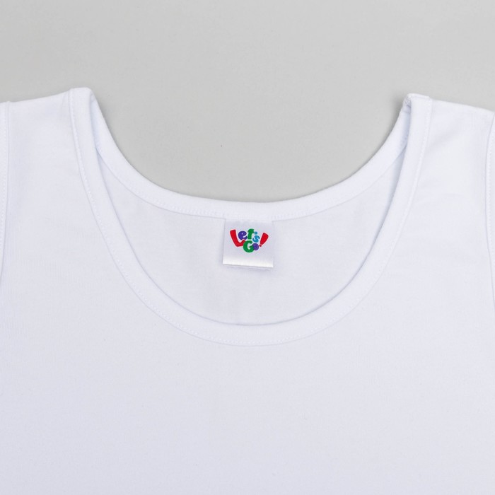 Комплект для девочки (майка,трусы), рост 86 (52) см, цвет белый/тем.синий 3164_М