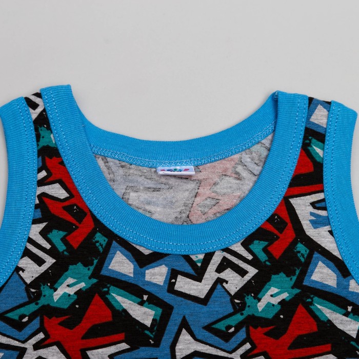 Майка для мальчика, рост 86 (52) см, цвет серый 2238_М