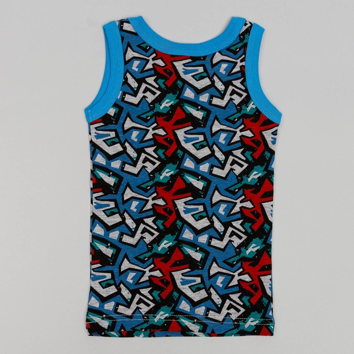 Майка для мальчика, рост 122/128 (64) см, цвет серый 2238