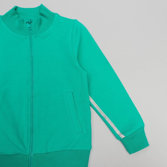 Спортивный костюм для девочки, рост 116 (60) см, цвет бирюзовый 11131