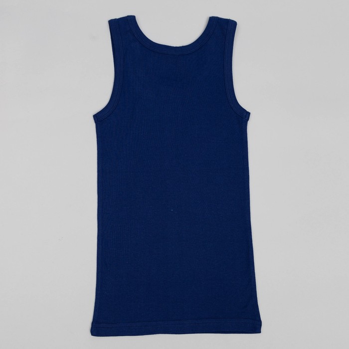 Майка для мальчика, рост 140 (72) см, цвет тёмно-синий 2233