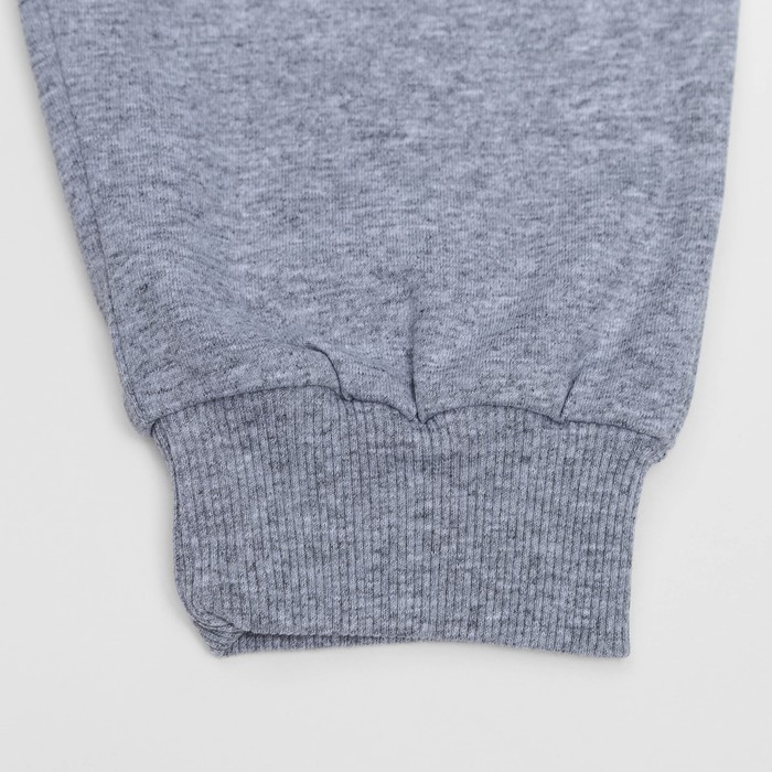 Комплект для девочки (футболка+бриджи) , рост 92 (52) см, цвет серый меланж 4120_М