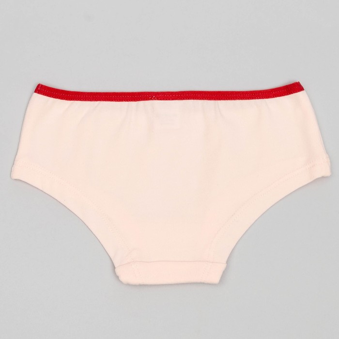 Комплект трусов для девочки (3 шт), рост 92 (52) см, цвет белый/светло-розовый/светло