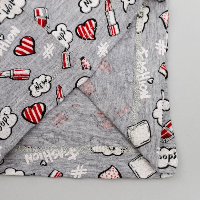 Майка для девочки на бретелях, рост 92 (52) см, цвет серый 2151_М