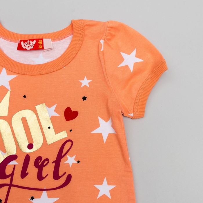 Ночная сорочка для девочки, рост 104 (56) см, цвет коралл 9155