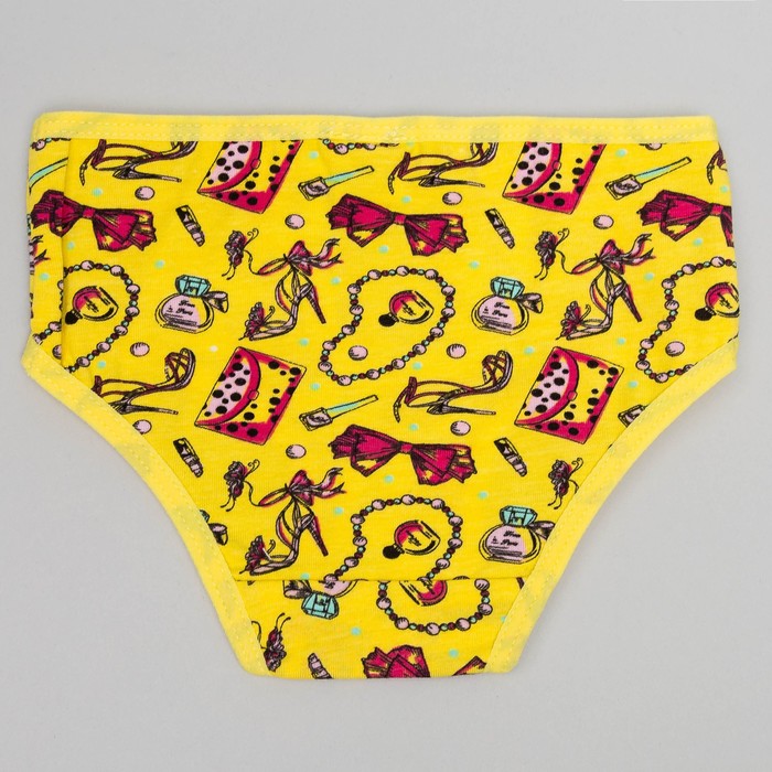 Трусы для девочки, рост 80 (52) см, цвет жёлтый 1253_М