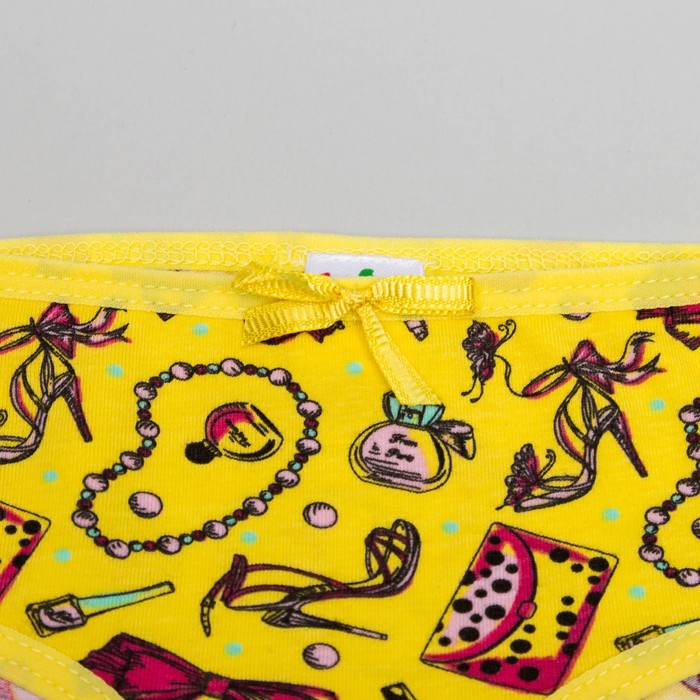 Трусы для девочки, рост 80 (52) см, цвет жёлтый 1253_М