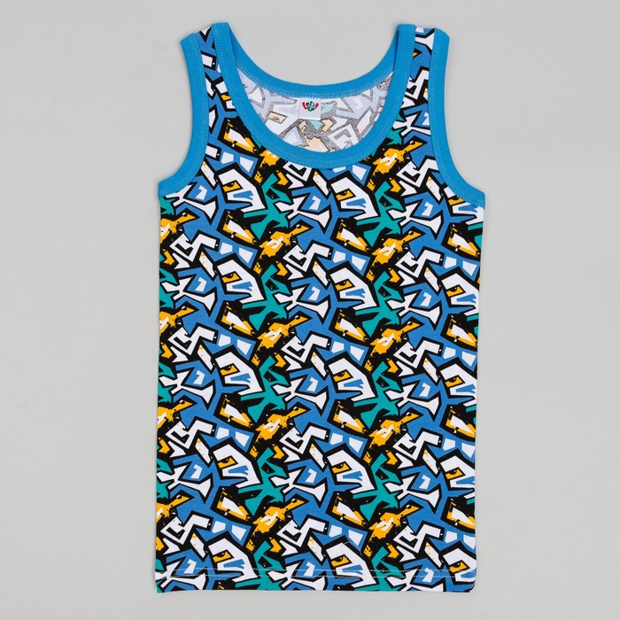 Майка для мальчика, рост 134 (68) см, цвет белый 2243