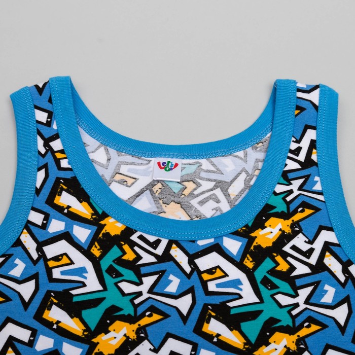 Майка для мальчика, рост 134 (68) см, цвет белый 2243