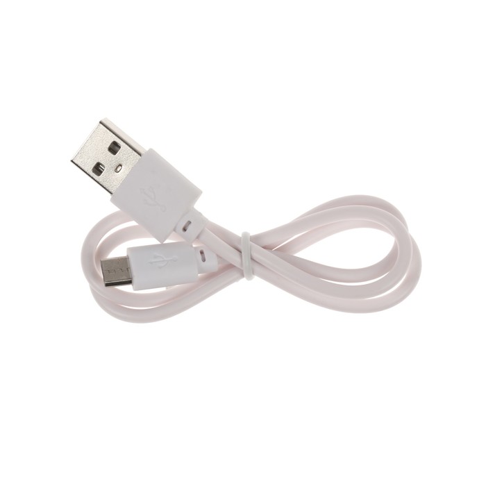 Провод Luazon USB - Micro USB, 0,5 метра, белый, только для зарядки