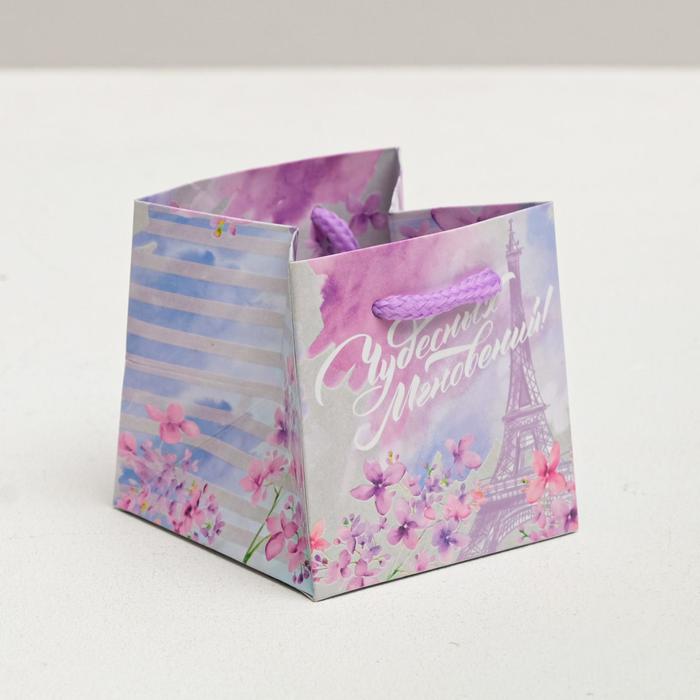 Подарочный Пакет «Чудесных мгновений», 7 × 7 × 7 см