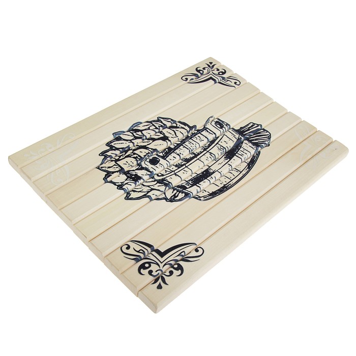 Сидушка "Шайка и веник" 32х39см