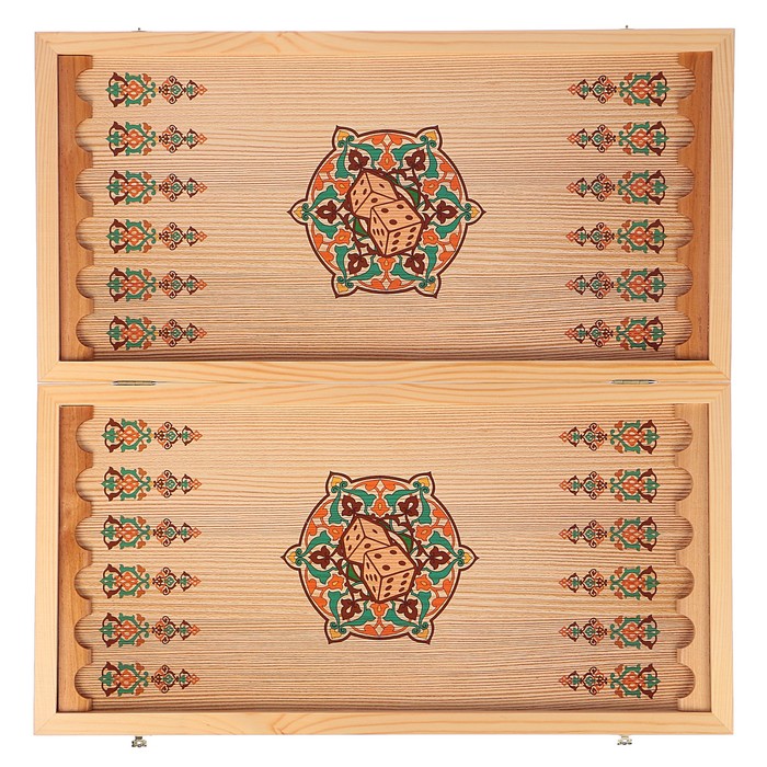 Нарды-шашки "Соколиная охота" (доска дерево 60х60 см)