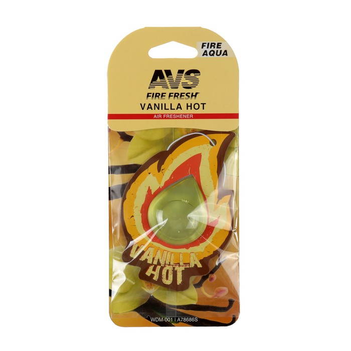 Ароматизатор AVS WDM-001 Fire AQUA, ваниль, мембранные