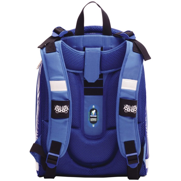 Рюкзак каркасный Berlingo Expert 37х29х18 см, эргономичная спинка, Blue dragon