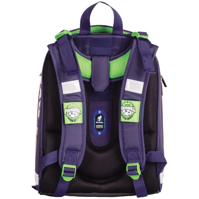 Рюкзак каркасный Berlingo Expert 37х29х18 см, эргономичная спинка, Football