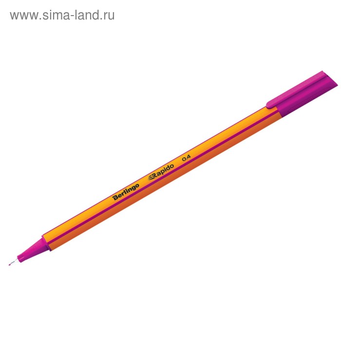Ручка капиллярная Berlingo Rapido, 0,4 мм, трёхгранная, стержень сиреневый