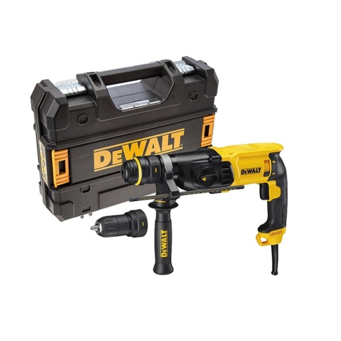Перфоратор DeWalt D 25144 K, SDS+, 900 Вт, 3 режима, БЗП-13мм, 3.2 Дж, 5350 уд/мин, кейс