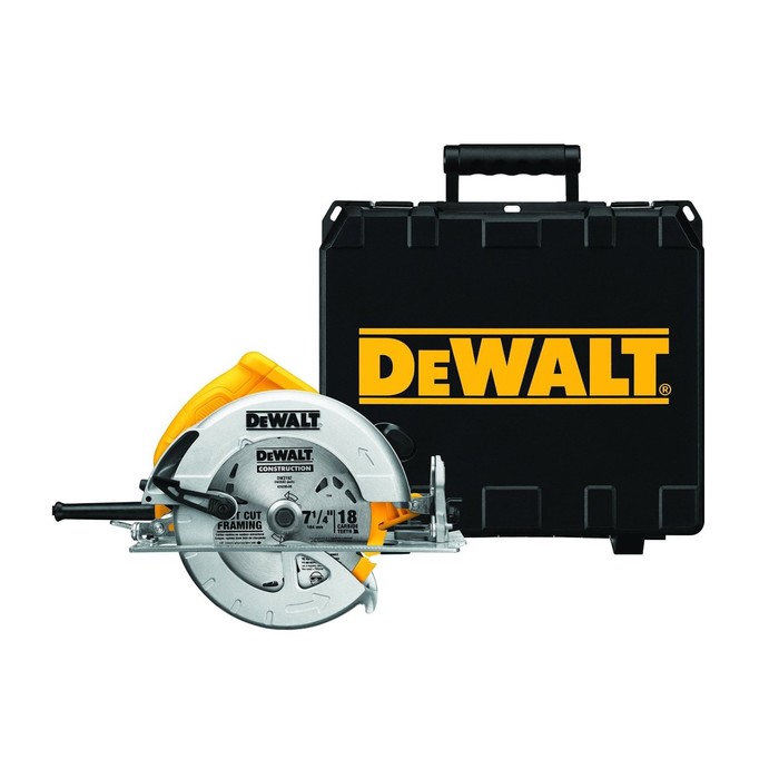 Пила дисковая DeWalt DWE 575 К, 1600 Вт, 5200 об/мин, диск ф190х30мм, 67 мм, кейс