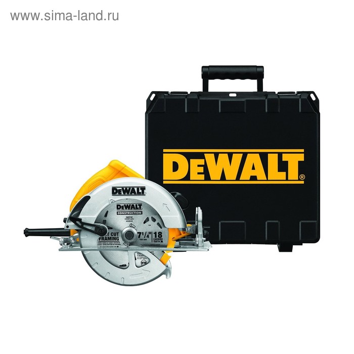 

Пила дисковая DeWalt DWE 575 К, 1600 Вт, 5200 об/мин, диск ф190х30мм, 67 мм, кейс