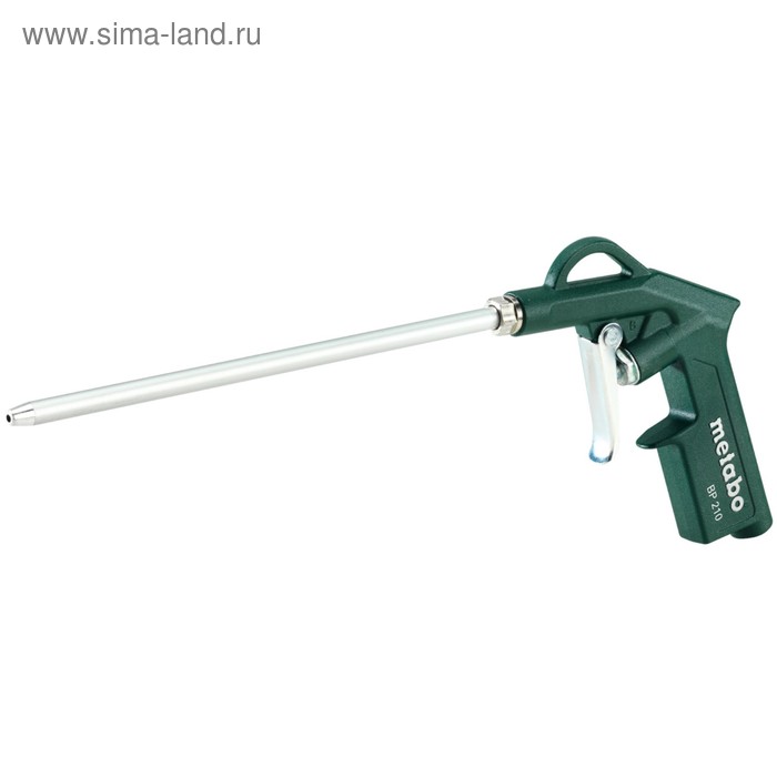 Пистолет продувочный Metabo BP210, 2-6 бар, 100-200 л/мин, удлинитель 210 мм, 1/4