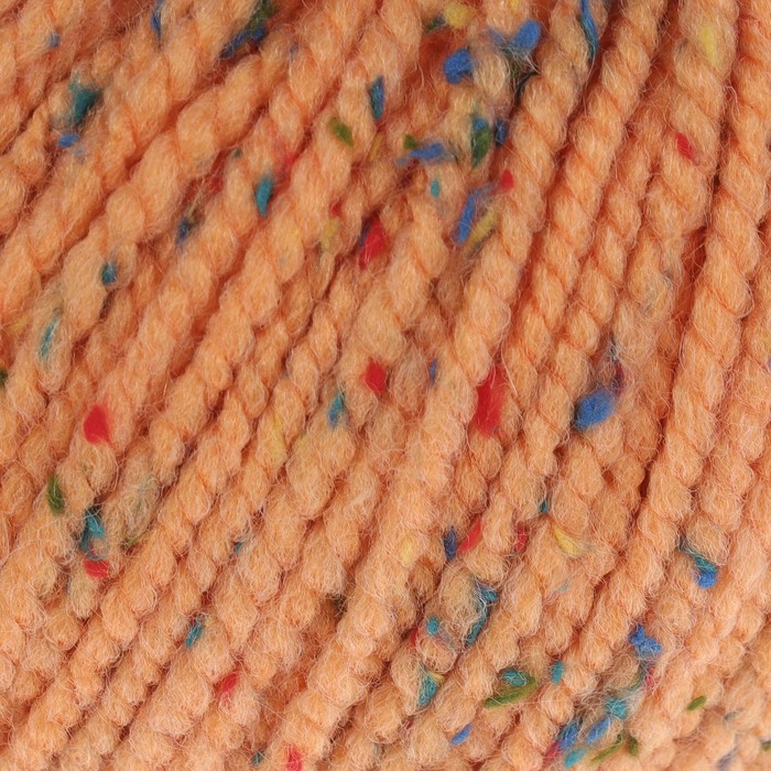 Пряжа "Мадагаскар" 20% меринос. шерсть, 10% вискоза, 70% акрил 80м/50гр (8376 св. оранж.)