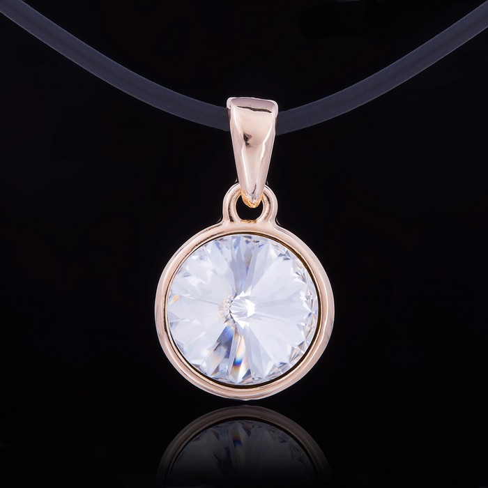 Кулон "Альхена, цвет белый в золоте